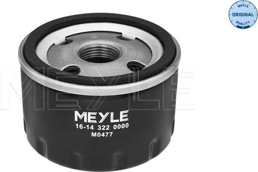 Meyle 16-14 322 0000 - Filtro olio autozon.pro