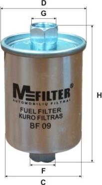 Mfilter BF 09 - Filtro carburante autozon.pro