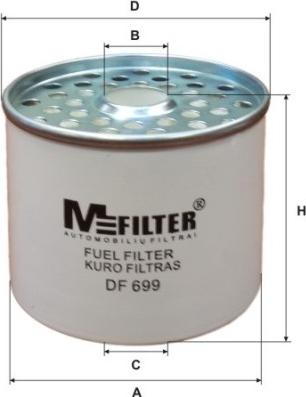 Mfilter DF 699 - Filtro carburante autozon.pro