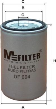 Mfilter DF 694 - Filtro carburante autozon.pro