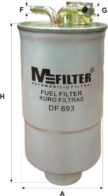 Mfilter DF 693 - Filtro carburante autozon.pro