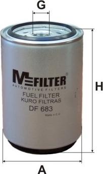 Mfilter DF 683 - Filtro carburante autozon.pro