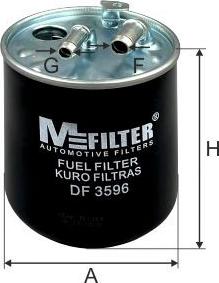 Mfilter DF 3596 - Filtro carburante autozon.pro