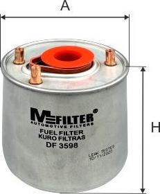 Mfilter DF 3598 - Filtro carburante autozon.pro