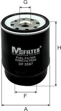 Mfilter DF 3597 - Filtro carburante autozon.pro