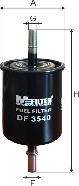 Mfilter DF 3540 - Filtro carburante autozon.pro