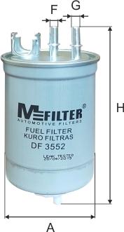 Mfilter DF 3552 - Filtro carburante autozon.pro