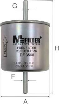 Mfilter DF 3568 - Filtro carburante autozon.pro