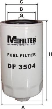 Mfilter DF 3504 - Filtro carburante autozon.pro