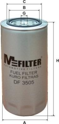 Mfilter DF 3505 - Filtro carburante autozon.pro