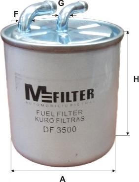 Mfilter DF 3500 - Filtro carburante autozon.pro