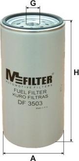 Mfilter DF 3503 - Filtro carburante autozon.pro