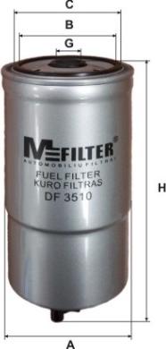 Mfilter DF 3510 - Filtro carburante autozon.pro