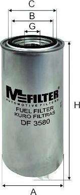 Mfilter DF 3580 - Filtro carburante autozon.pro