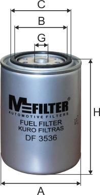 Mfilter DF 3536 - Filtro carburante autozon.pro