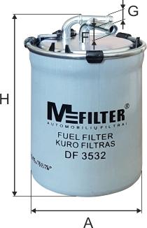 Mfilter DF 3532 - Filtro carburante autozon.pro