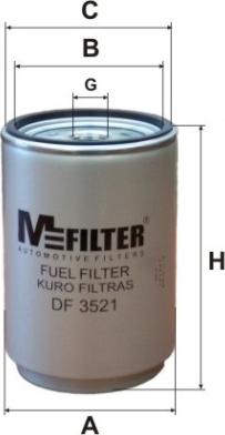 Mfilter DF 3521 - Filtro carburante autozon.pro