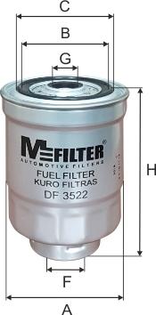 Mfilter DF 3522 - Filtro carburante autozon.pro