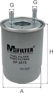 Mfilter DF 3575 - Filtro carburante autozon.pro