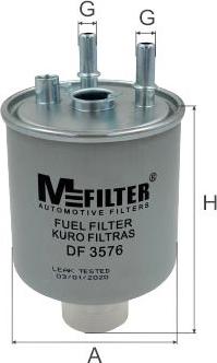 Mfilter DF 3576 - Filtro carburante autozon.pro