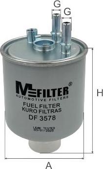 Mfilter DF 3578 - Filtro carburante autozon.pro