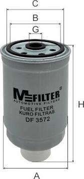 Mfilter DF 3572 - Filtro carburante autozon.pro