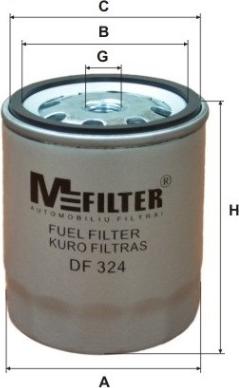 Mfilter DF 324 - Filtro carburante autozon.pro