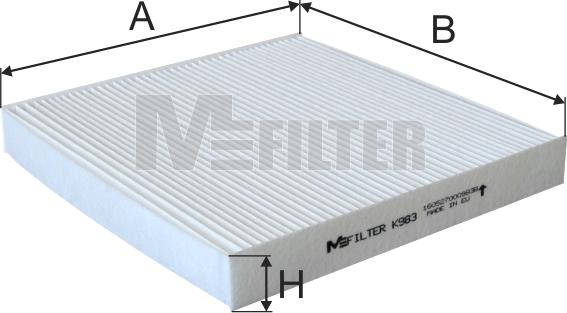 Mfilter K 983 - Filtro, Aria abitacolo autozon.pro