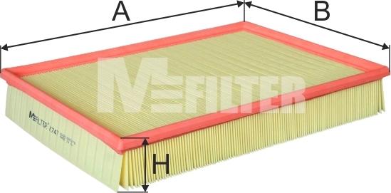 Mfilter K 747 - Filtro aria autozon.pro