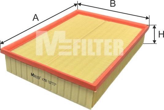 Mfilter K 759 - Filtro aria autozon.pro