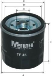 Mfilter TF 45 - Filtro olio autozon.pro