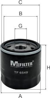 Mfilter TF 6549 - Filtro olio autozon.pro