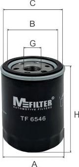 Mfilter TF 6546 - Filtro olio autozon.pro