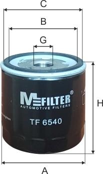 Mfilter TF 6540 - Filtro olio autozon.pro