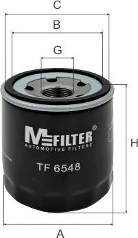 Mfilter TF 6548 - Filtro olio autozon.pro