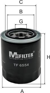 Mfilter TF 6554 - Filtro olio autozon.pro