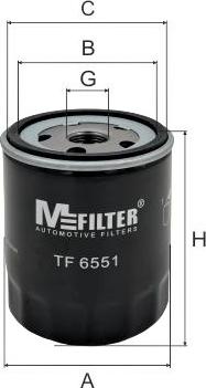 Mfilter TF 6551 - Filtro olio autozon.pro