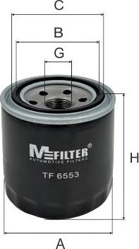 Mfilter TF 6553 - Filtro olio autozon.pro