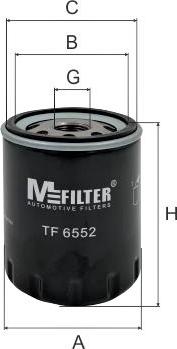 Mfilter TF 6552 - Filtro olio autozon.pro