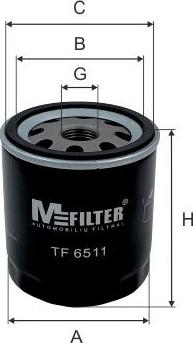 Mfilter TF 6511 - Filtro olio autozon.pro