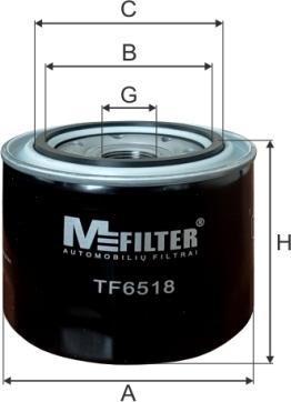 Mfilter TF6518 - Filtro olio autozon.pro