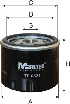 Mfilter TF 6531 - Filtro olio autozon.pro