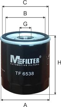 Mfilter TF 6538 - Filtro olio autozon.pro