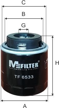 Mfilter TF 6533 - Filtro olio autozon.pro