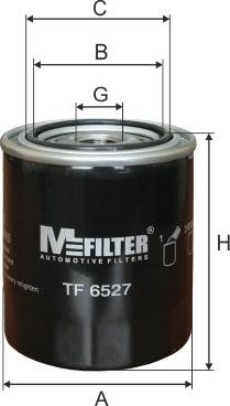 Mfilter TF 6527 - Filtro olio autozon.pro