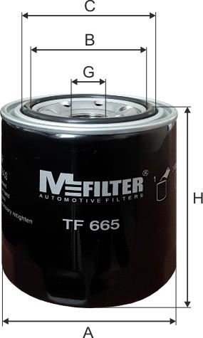 Mfilter TF665 - Filtro olio autozon.pro