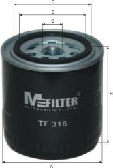 Mfilter TF 316 - Filtro olio autozon.pro