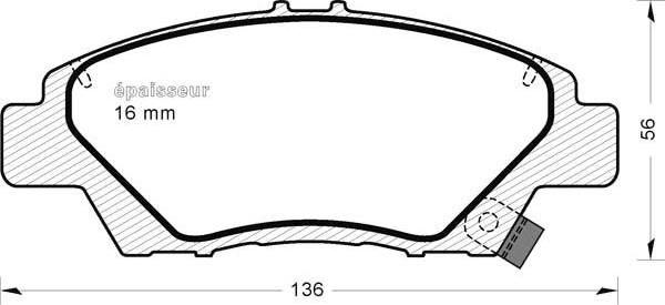 MGA 991 - Kit pastiglie freno, Freno a disco autozon.pro