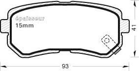 MGA 997 - Kit pastiglie freno, Freno a disco autozon.pro