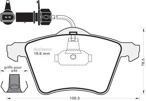 HELLA T1380 - Kit pastiglie freno, Freno a disco autozon.pro